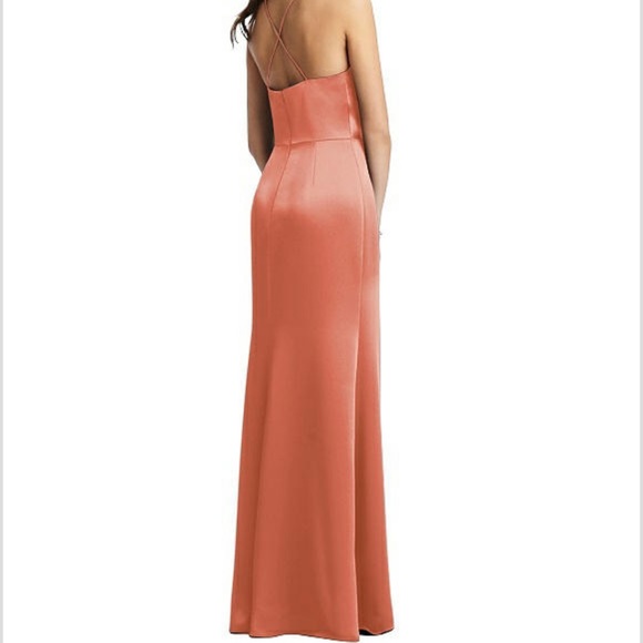 Charmeuse Cowl Neck Dress - Picture 2 of 8